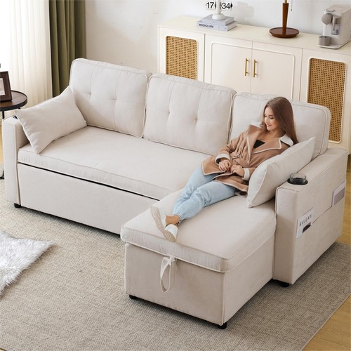 Cotton linen corner sofa pull - cotton,