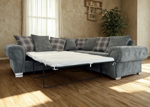 Grey corner sofa - sofa, with