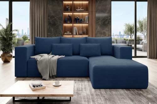 Corduroy blue modern corner - corduroy,