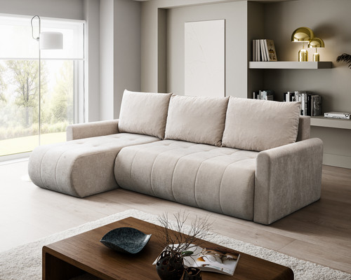 Corner sofa bed with - bed,