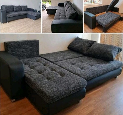 Corner sofa bed - bed, with