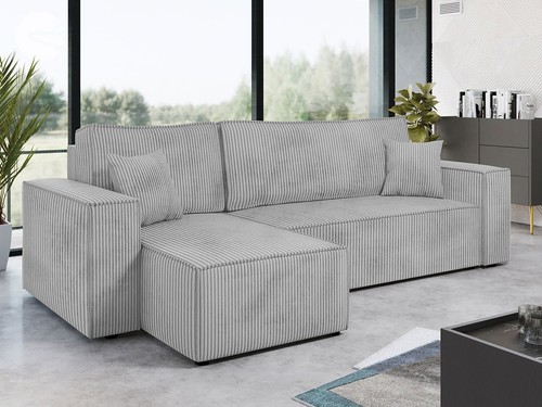 Corner sofa bed corduroy - sofa,