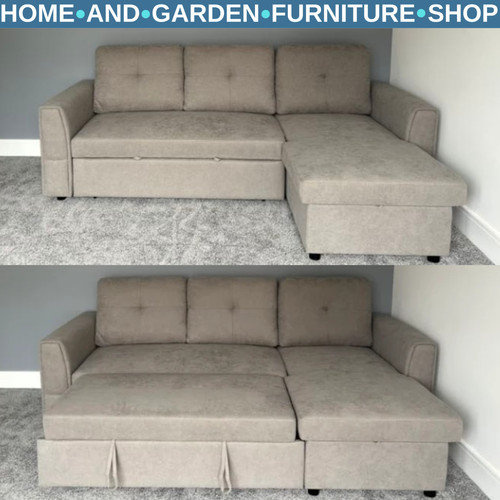 Grey corner sofa bed - corner,
