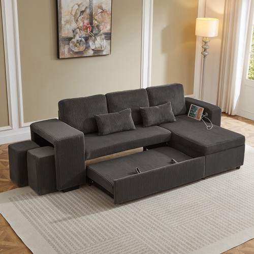 Corner sofa bed convertible - bed,