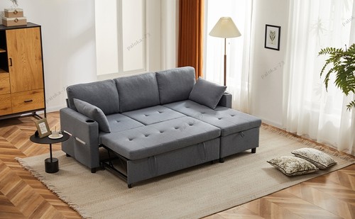 Shaped corner sofa - bed, 3