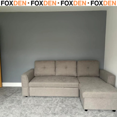 Grey corner sofa - corner, seater
