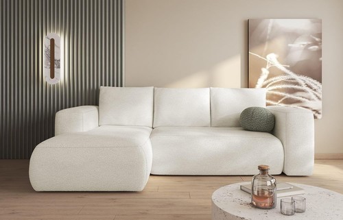 Light cream boucle - boucle, sofa