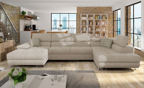 Shaped corner sofa bed - u-shaped,
